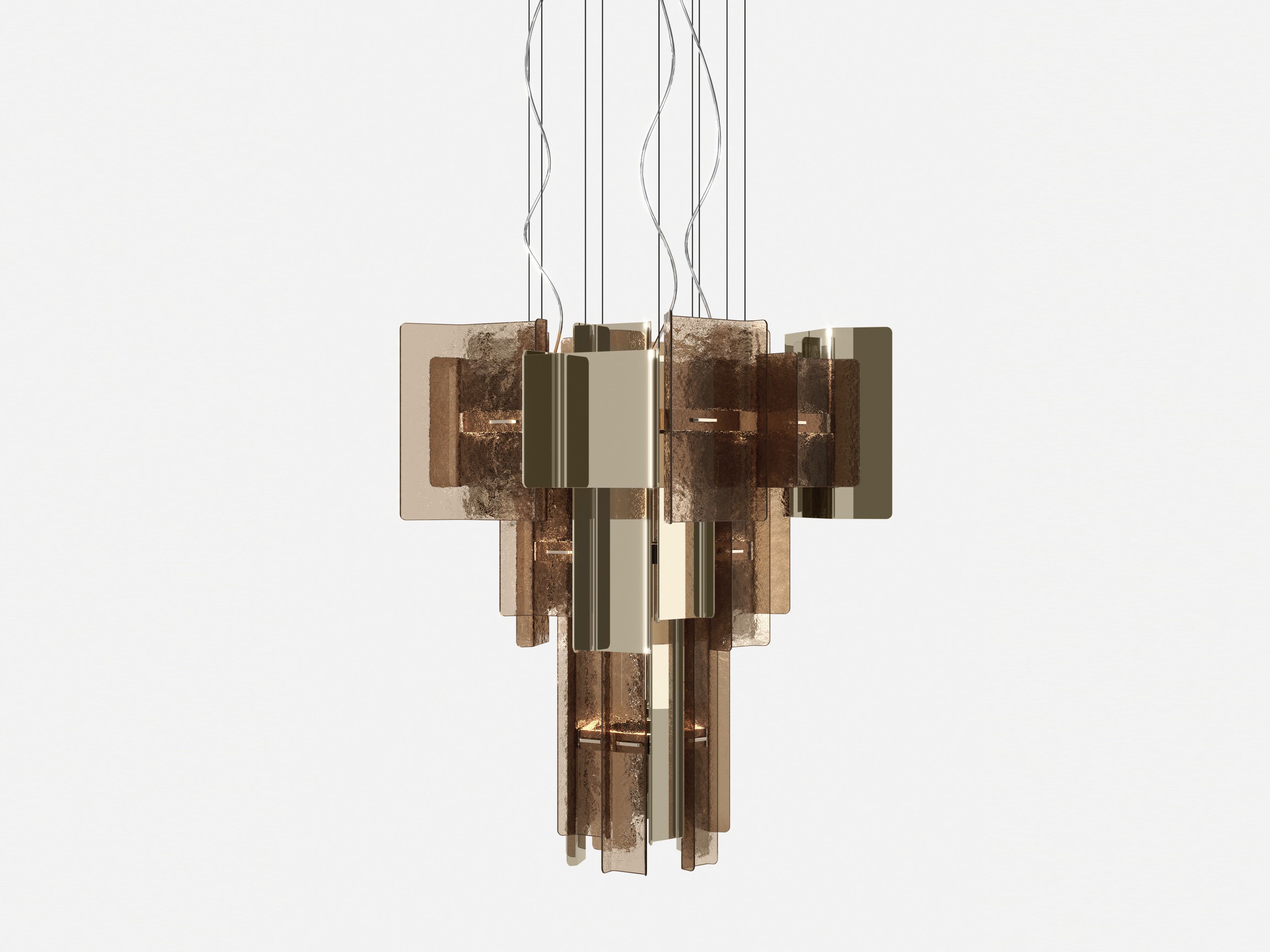 Стеклянный светодиодный подвесной светильник с регулируемой яркостью Tonelli Design собор ARCH-00031016