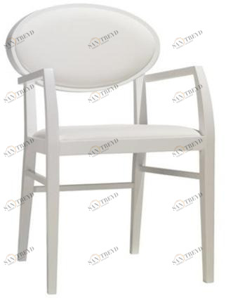 Andreu World Стул из бука с подлокотниками и открытой спинкой Zarina So1711