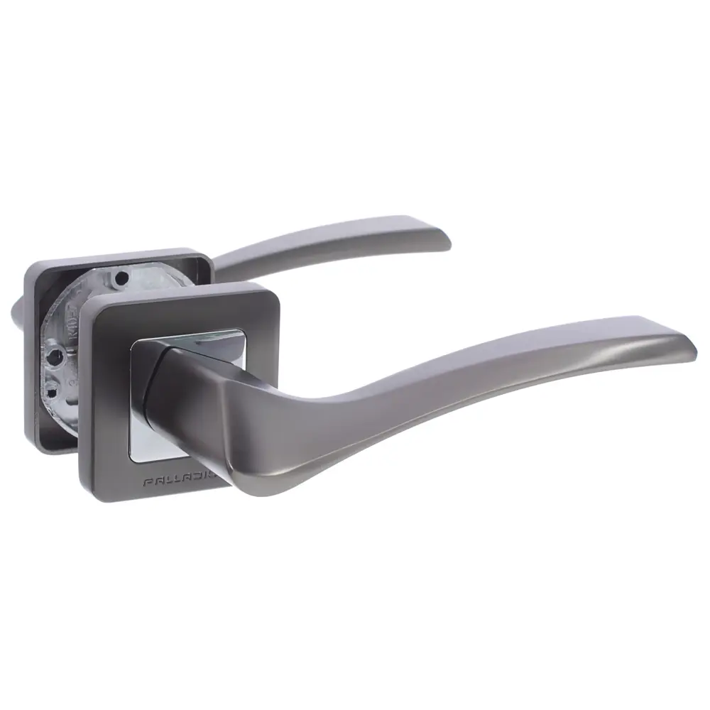 Ручка дверная на розетке Palladium «Nexus», цвет графит STLM-2019616 - Вид №1