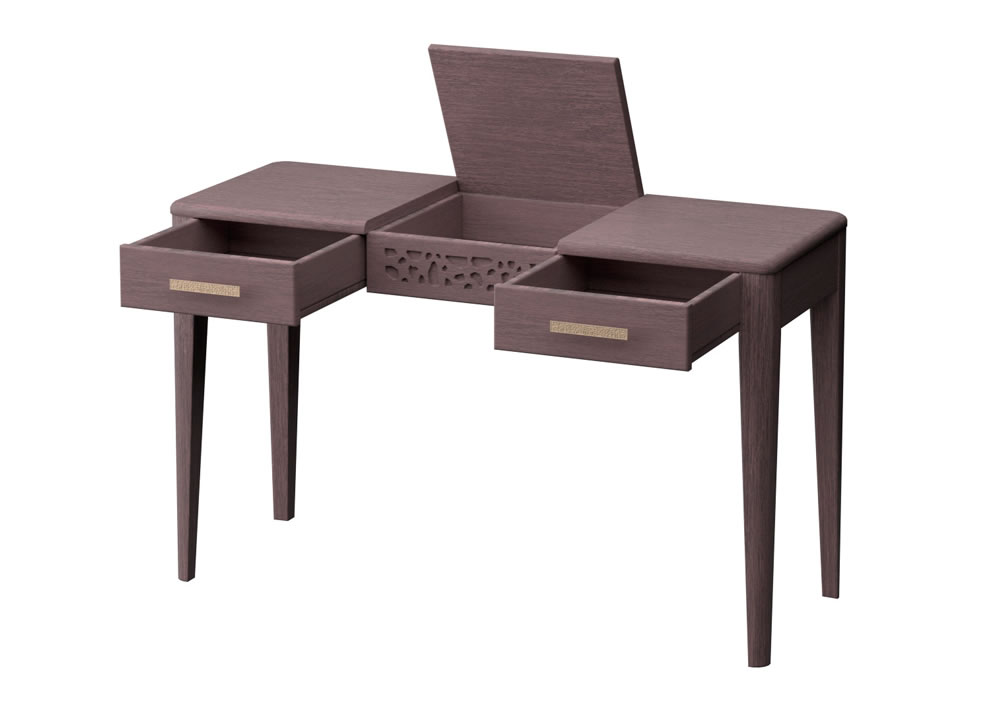 Туалетный столик с ящиками мокко прямоугольный "Веро бук-орех" DREAMLINE ВЕРО 176670 Орех;коричневый  - Вид №1
