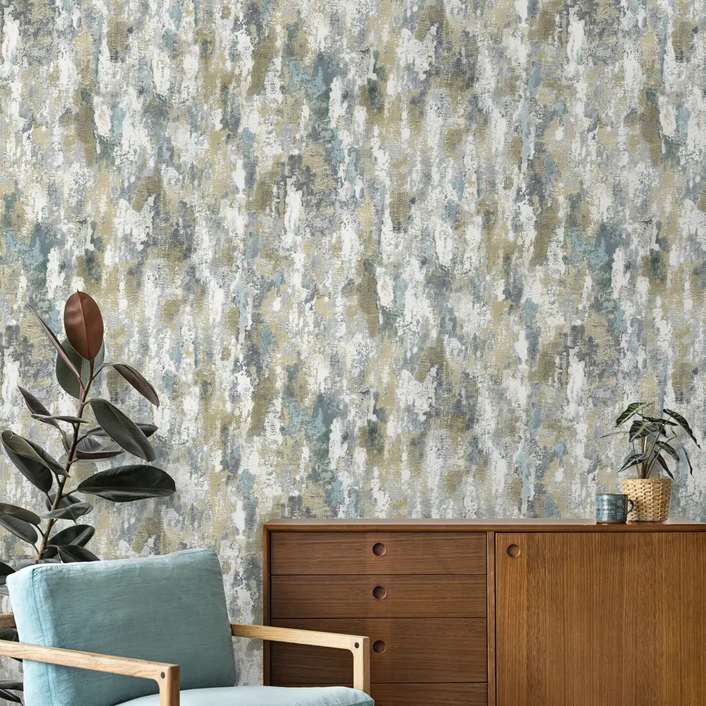 Обои флизелиновые New Age Impasto синие 1.06 м NA8713-26 87021234 STLM-2006167 - Вид №2