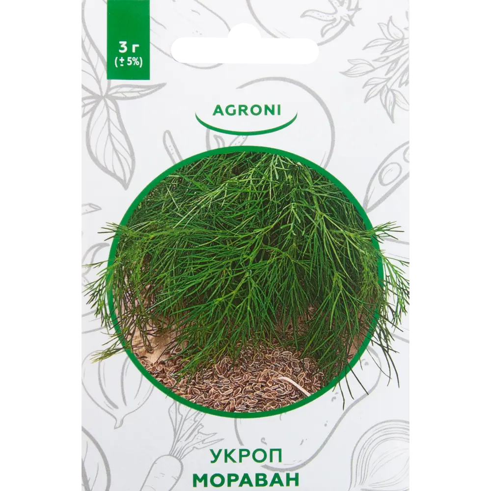Семена Укроп «Мораван» XS 82457667 STLM-2154183 AGRONI 