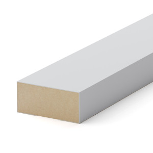 Рейка Интерьерная МДФ Stella Модель 12 Standart Белый 2800х27х12 (упак.15шт.)