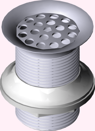 Канализационная арматура  Сифоны для умывальников и биде  Сифоны и выпуски для умывальников  Универсальные и донные клапаны VIEGA 112 936 Модель 5216.1 Santreyd  - Вид №3