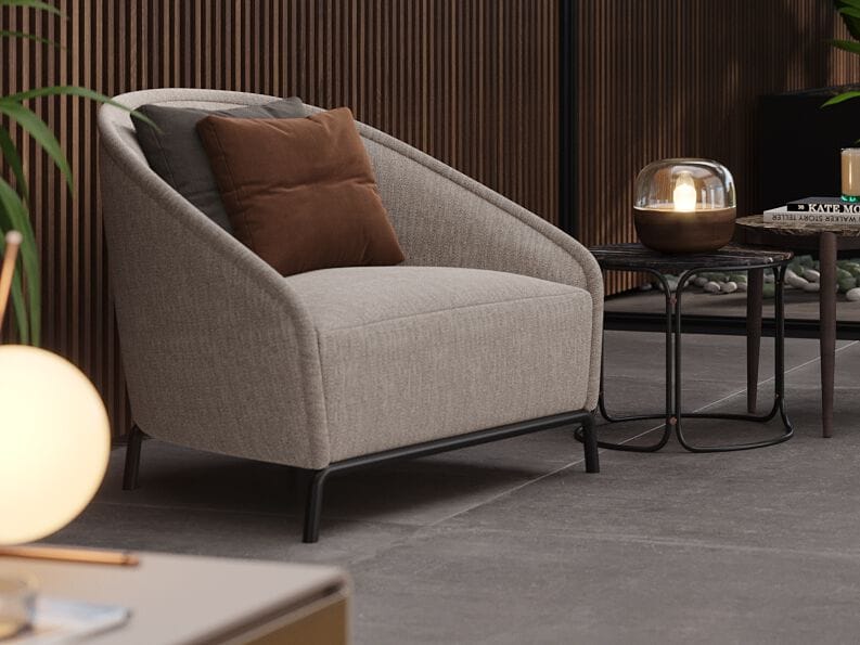 Тканевое кресло с подлокотниками PRADDY Metro ARCH-00135944 - Вид №2