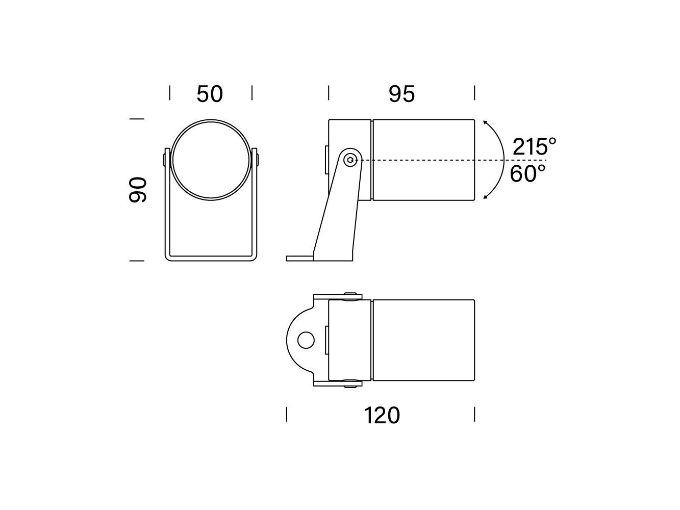 Нержавеющая сталь регулируемый светодиодный наружный прожектор Platek Raygun ARCH-00089336 - Вид №5
