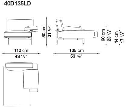 B&B Italia 3-х местный кожаный диван Diesis sun-id-1430470 - Вид №8