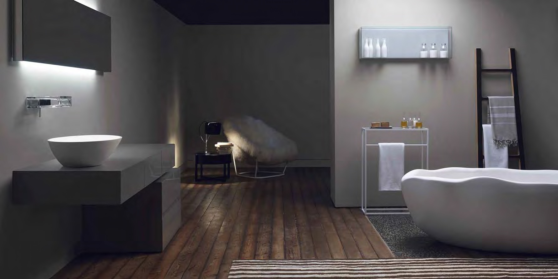 Toscoquattro Зеркало 180 см с горизонтальной подсветкой Specchiere 09LS5 - Вид №1