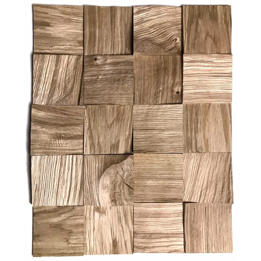 3D мозаика Arabesco колотый дуб 100x100 мм 72 шт. 0.72 м² 83986095 STLM-2058900 