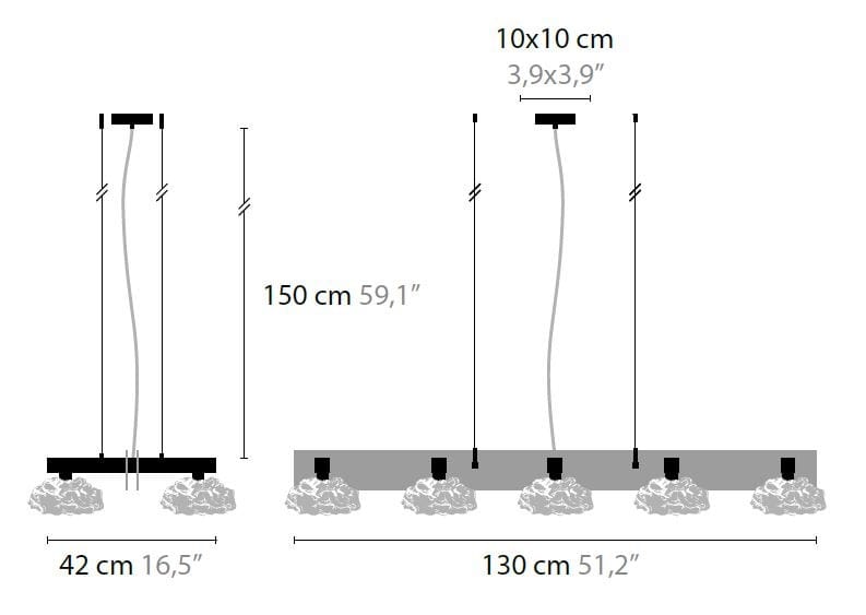 Стеклянный подвесной светильник ILFARI Цветы из Амстердама ARCH-00145245 - Вид №2