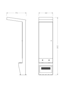 Однофазный тотем на солнечной энергии