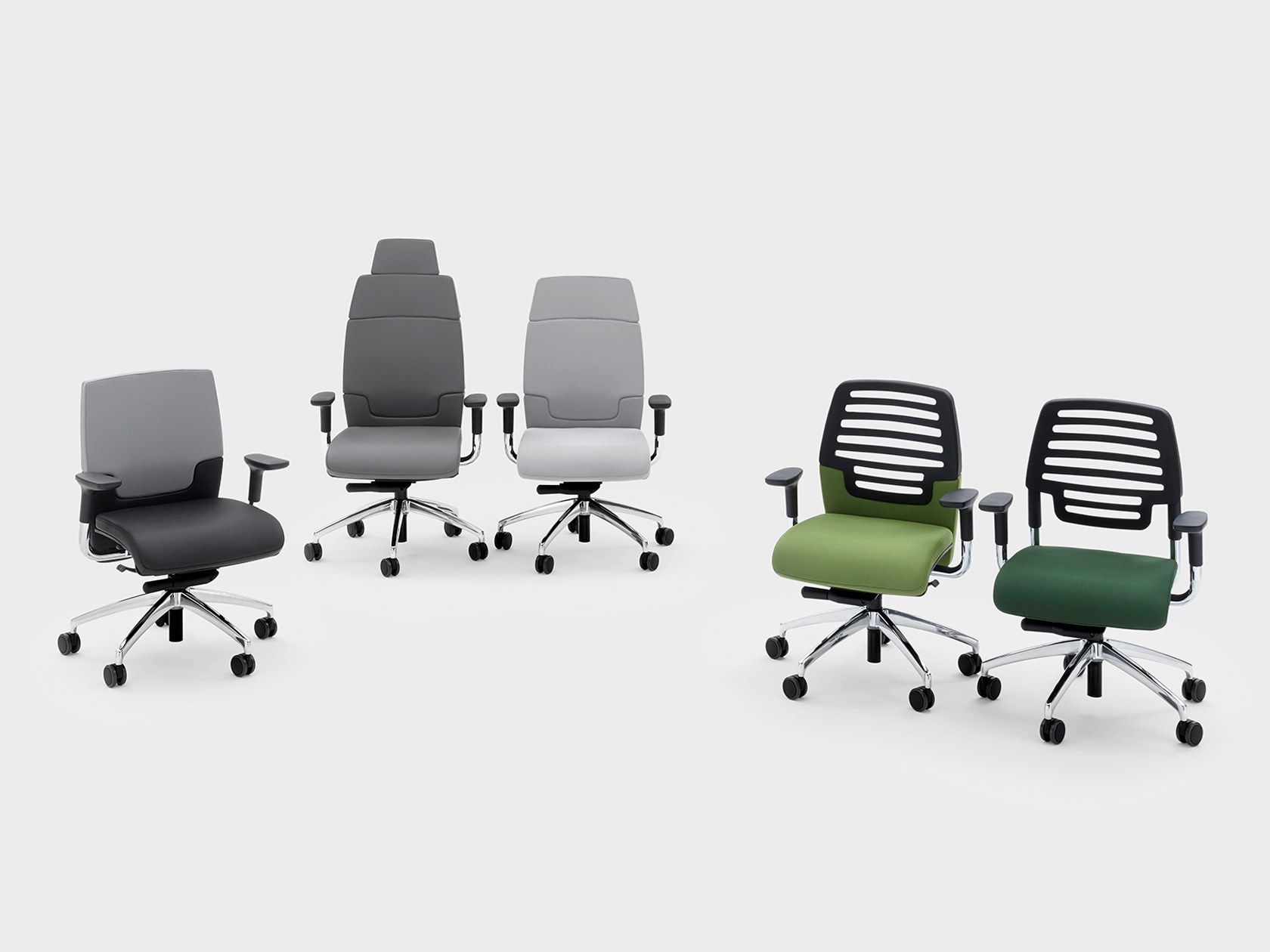 Кожаное офисное кресло с колесами Viganò Madam Office ARCH-00140997 - Вид №2