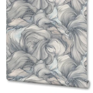 Флизелиновые обои АРТЕКС Vodoley серые с влагостойким покрытием 89370872