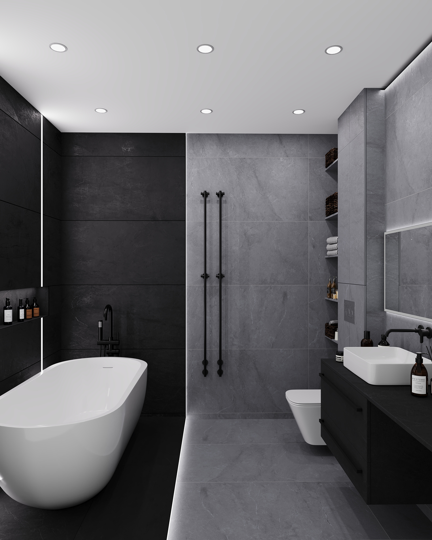 Slim Marbles Barcelona: Элегантность серого мрамора STP-ST315 INCOLOR - Вид №3