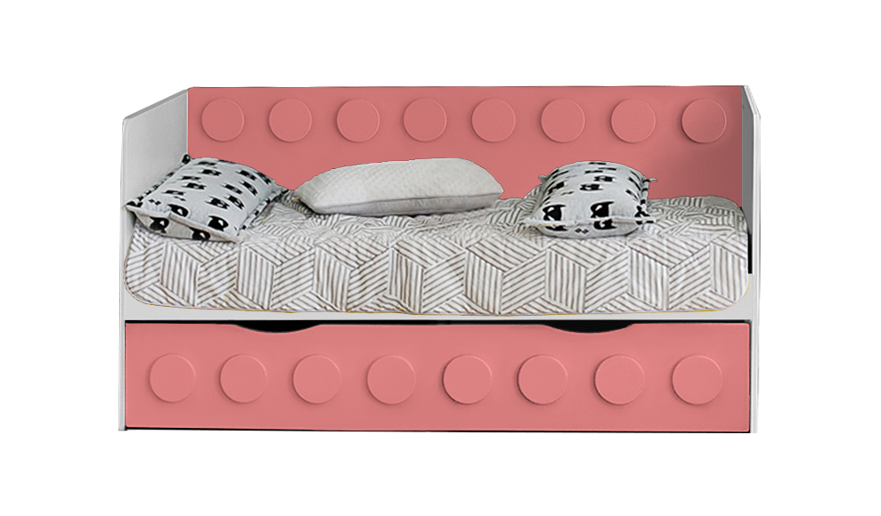 Детский диван-кровать с дополнительным спальным местом "Леголенд" МАНДАРИН ЛЕГОЛЕНД 178710 Красный Santreyd  - Вид №2