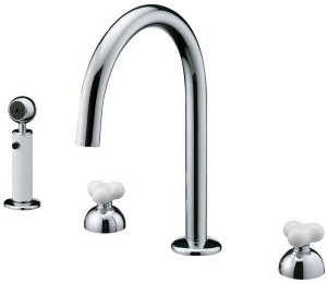 JUSTIME Смеситель для кухни из хромированной латуни с вытяжным душем Story