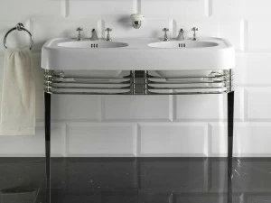 Devon&Devon Двойная керамическая консольная мойка Blues