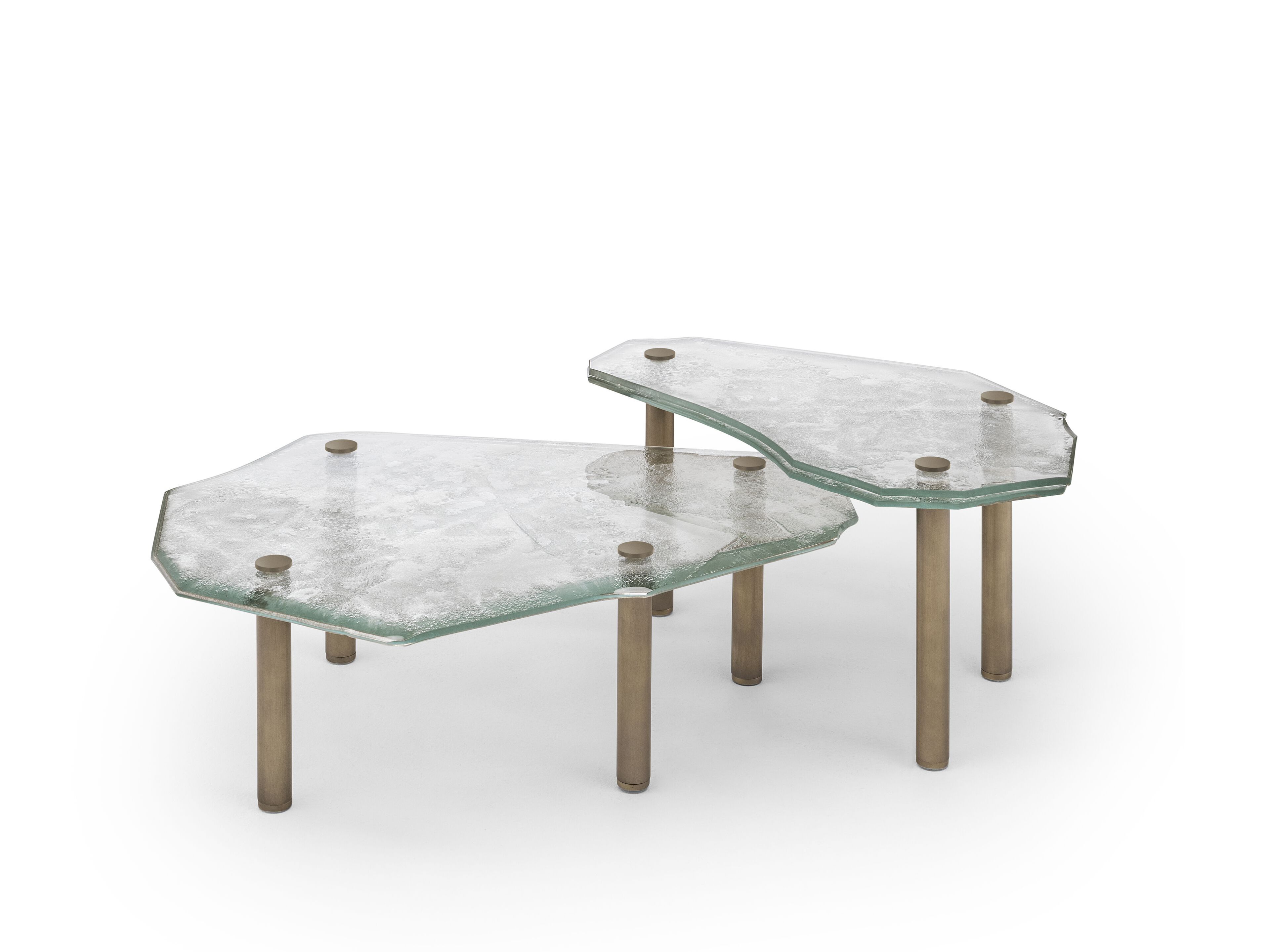 Низкий стеклянный журнальный столик ARTE VENEZIANA Melt ARCH-00064782