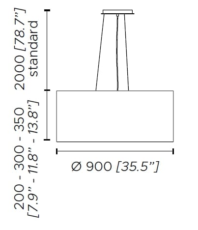 Ткань светодиодный подвесной светильник Contardi Circus ARCH-00058372 - Вид №4