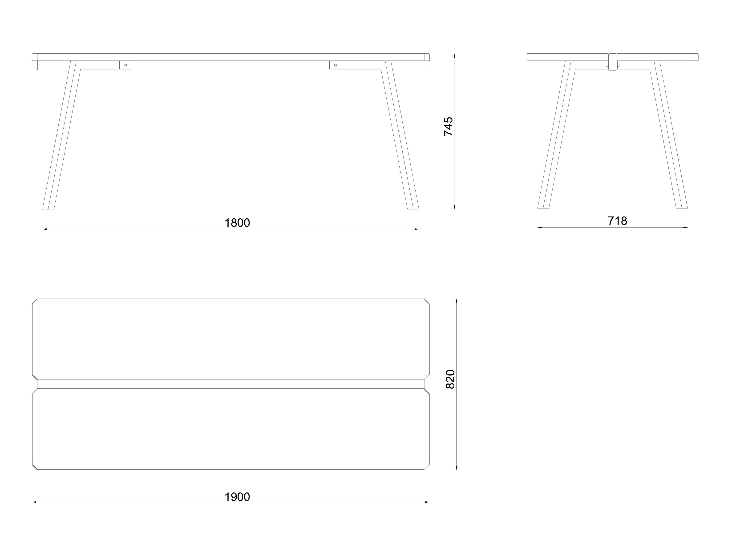 Дубовая скамья Askia ARCH-00097441 - Вид №7