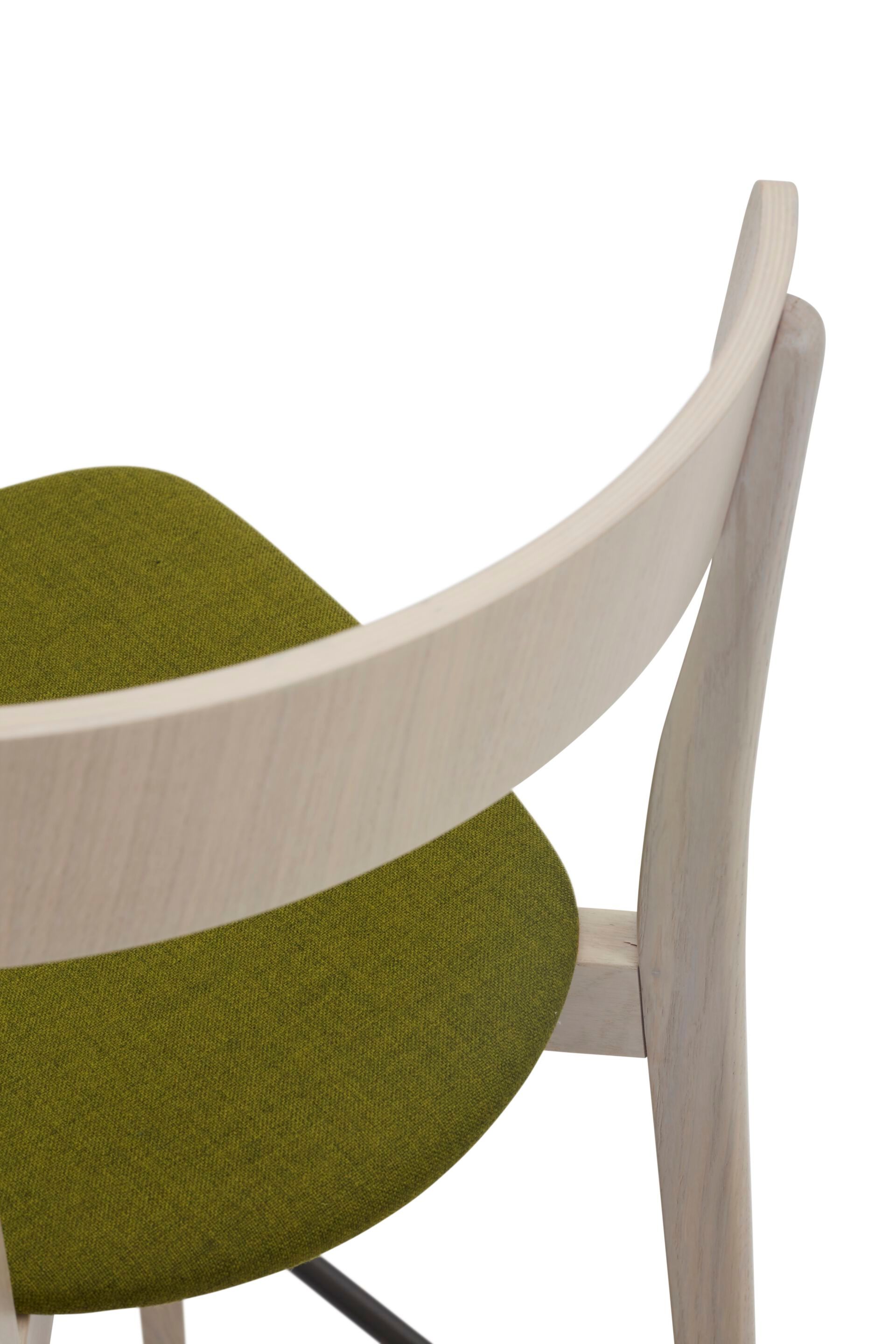 Высокий стул из бука с мягким сиденьем Origins 1971 Kat ARCH-00013027 - Вид №3