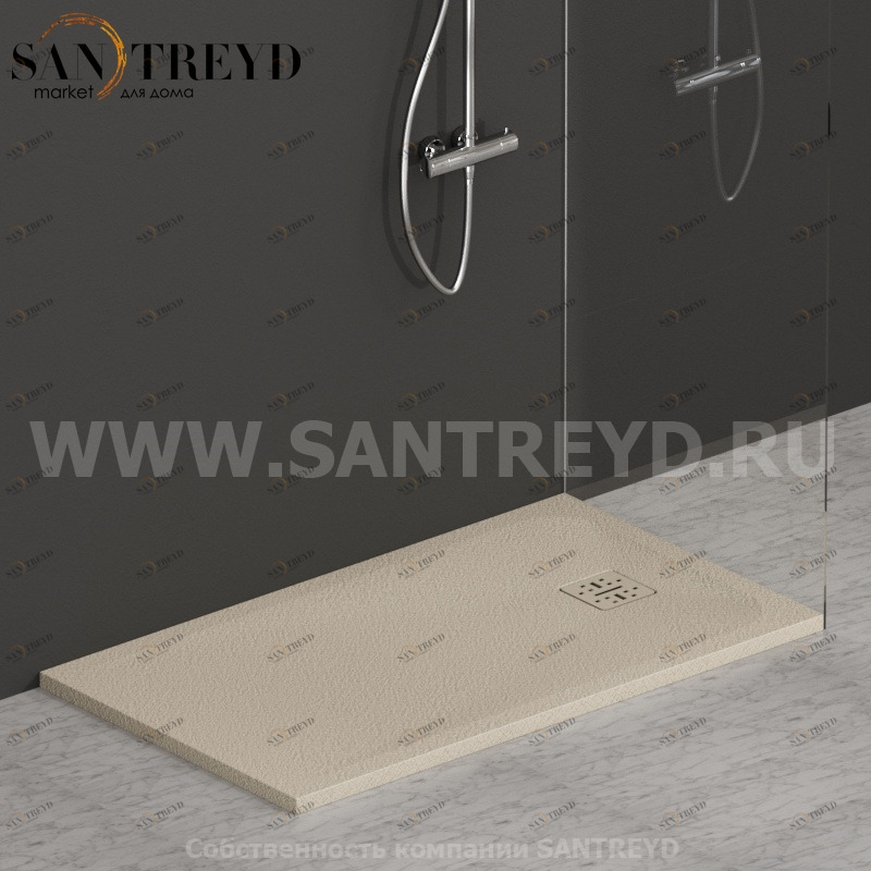 DP12070503 Душевой поддон 120х70 см цвет Жемчужина Globo DOCCIAPIETRA Италия Ceramica Globo