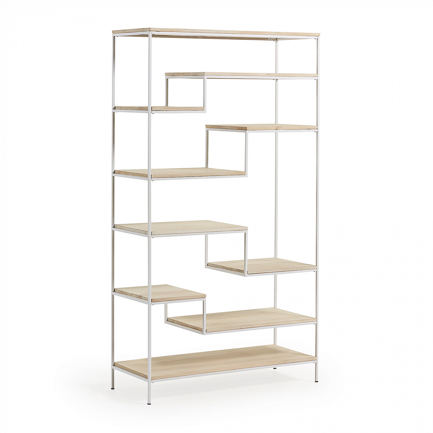 054386 Книжный стеллаж Pyke 100x180 белый La Forma Push  - Вид №3