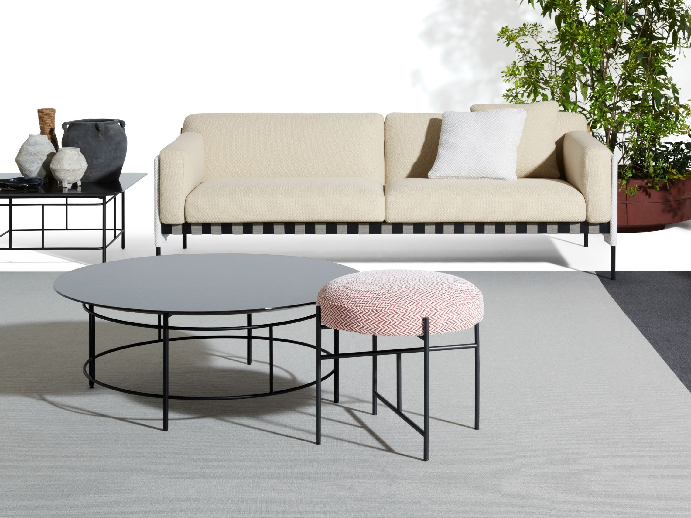 Круглый журнальный столик из натурального камня DE PADOVA Andon ARCH-00112500 - Вид №3