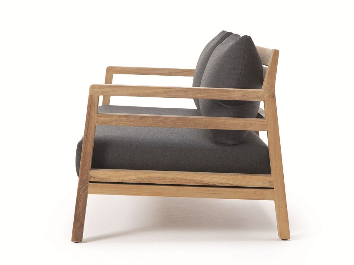 Садовое кресло из тикового дерева с подлокотниками Ethimo Costes ARCH-00118321 - Вид №18