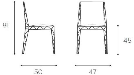 EPÒNIMO Стул из стали с интегрированной подушкой  Nu001  - Вид №4