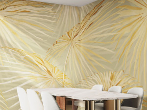 Тропические обои ПВХ бесплатно, экологически чистые, моющиеся