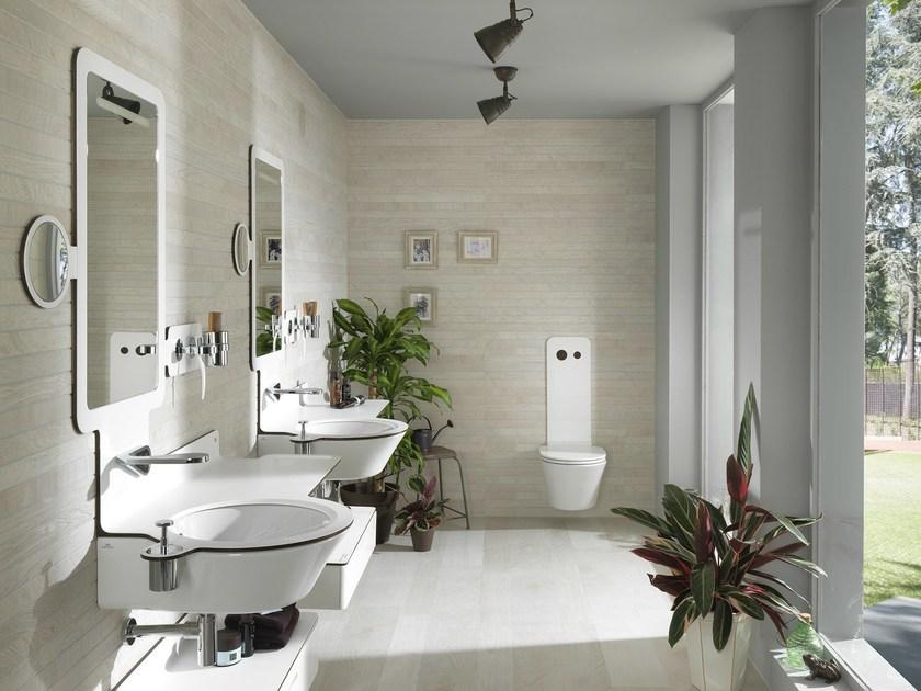 Подвесная раковина настенная овальная Noken Mood белая sun-id-1484023 - Вид №1