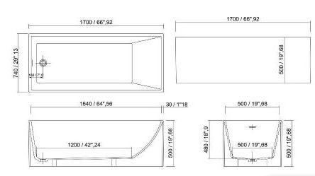 PRL0257 Bathroom Collection ванна Pearl Tub Dimasi 46718 - Вид №2