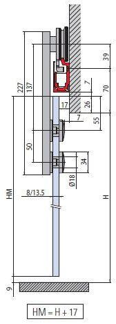 Metalglas Bonomi Комплект раздвижных дверей  V-6350  - Вид №1