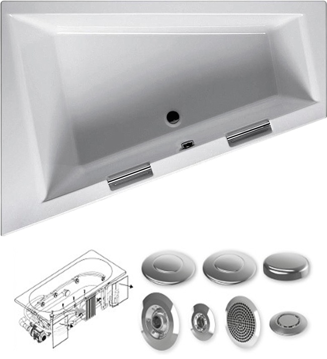 BA9000500000000_hit1 Ванна Riho Doppio Santreyd - Вид №7