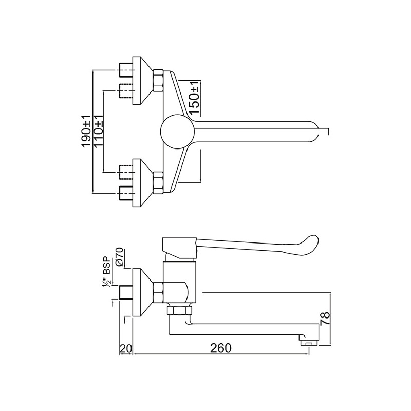 FLR-CHR-5166 Смеситель Jaquar Florentine Santreyd - Вид №1