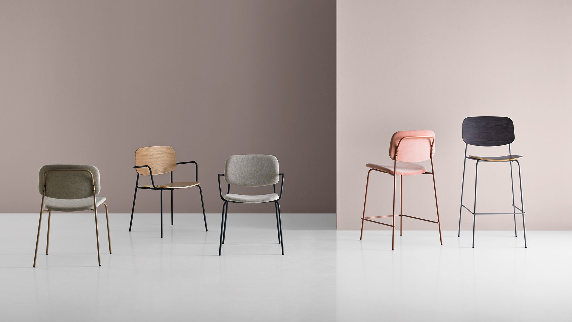 Мягкий стул из ткани Mobboli Крышка ARCH-00029213 - Вид №3