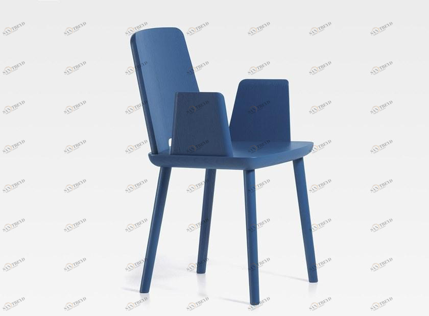 SIPA Стул ясень с подлокотниками Tablet sun-id-1378945