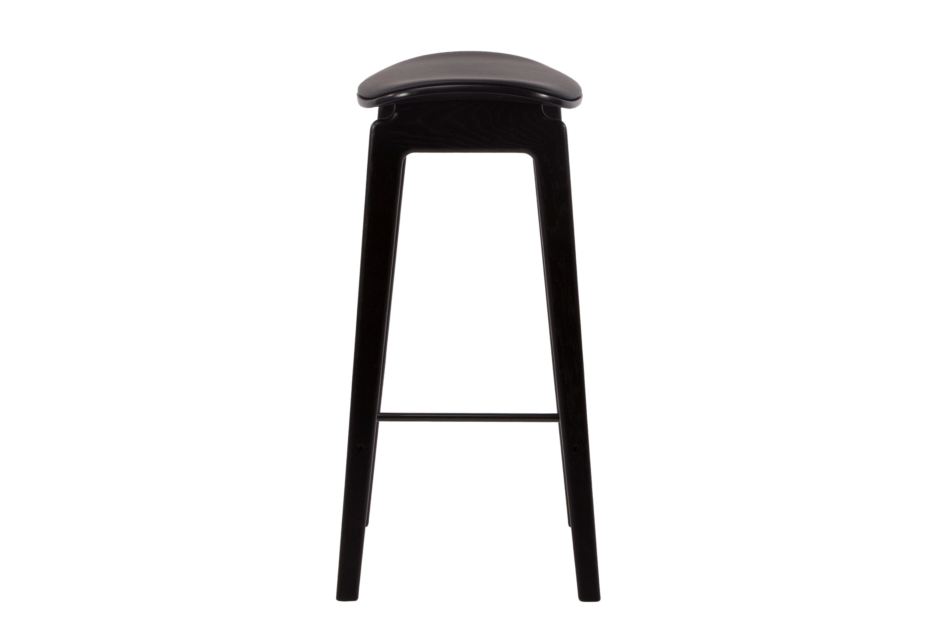 Высокий дубовый стул с мягким сиденьем NORR11 NY11 ARCH-00051750 - Вид №9