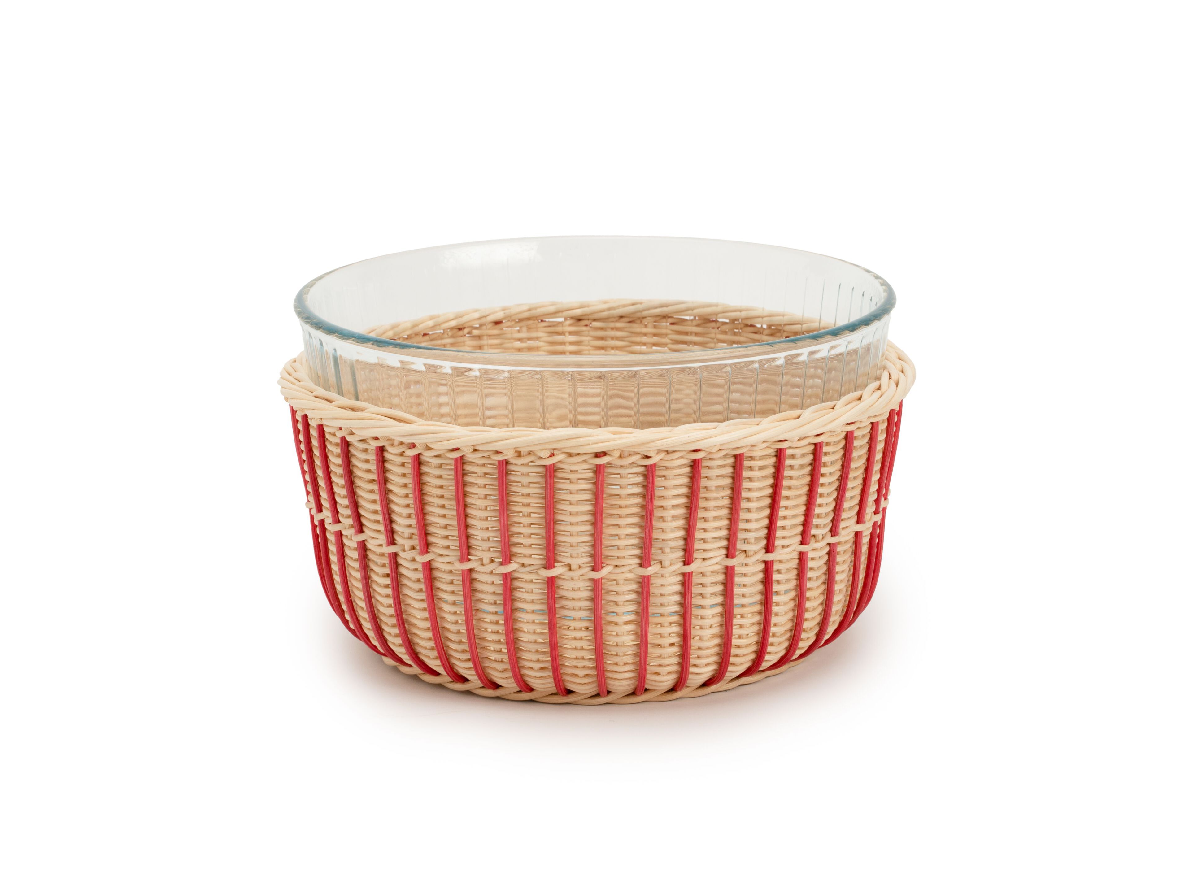 Медоллино корзина с Pyrex стекло суфле плесень Mila Maurizi Mise en Place ARCH-00063811