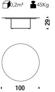 Moroso Круглый журнальный столик из стекла с шелкографией My moon my mirror sun-id-1369023 - Вид №1