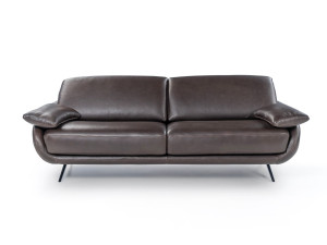 3-местный кожаный диван