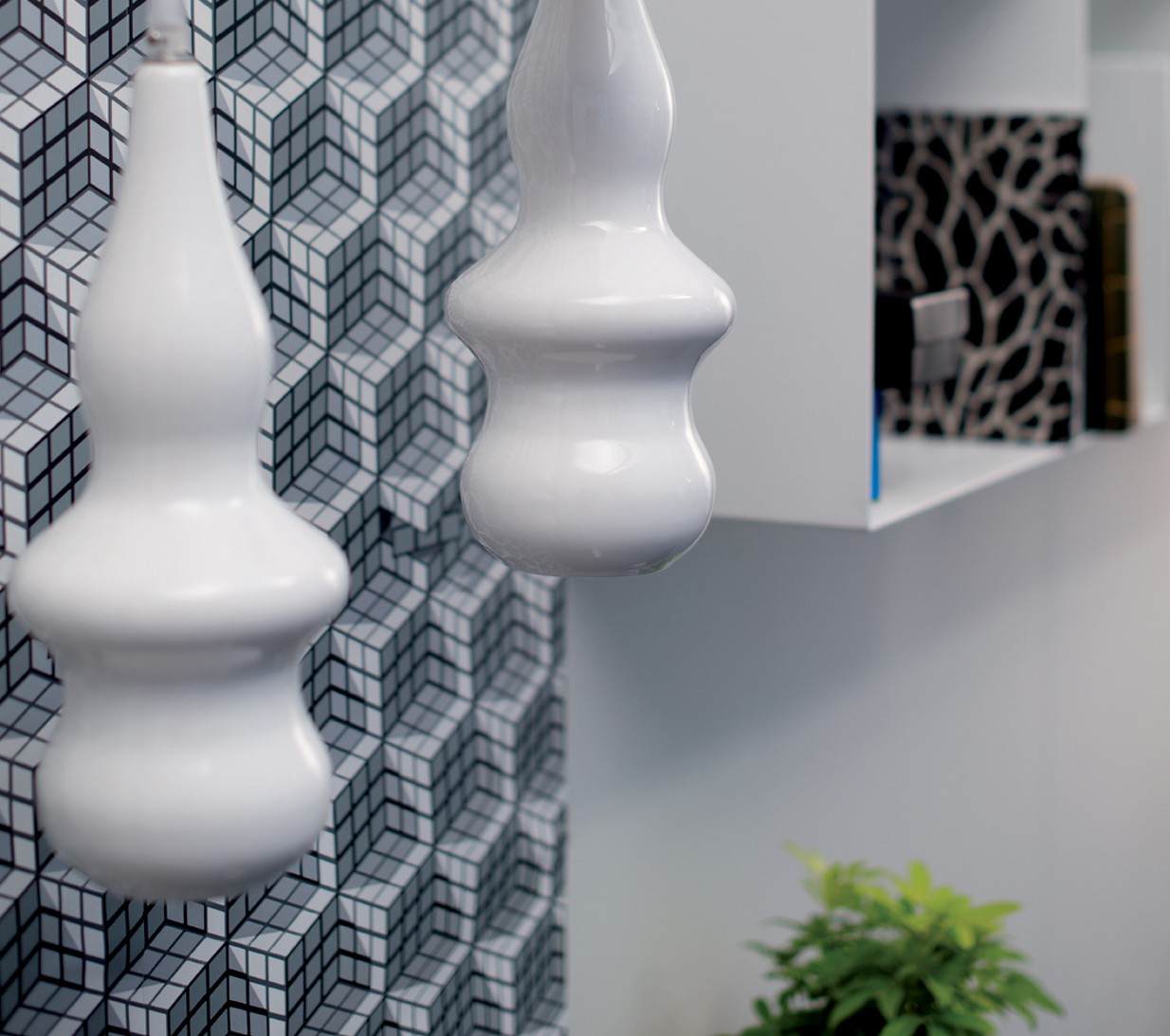 Ex.T Blub 4 Подвесной светильник из серой керамики EXBLUB4GRI - Вид №2