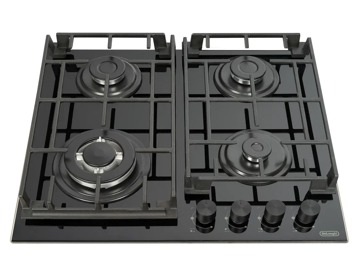 9087002 Газовая варочная поверхность DeLonghi GRETA 6GW NB STDN-0148024 - Вид №2