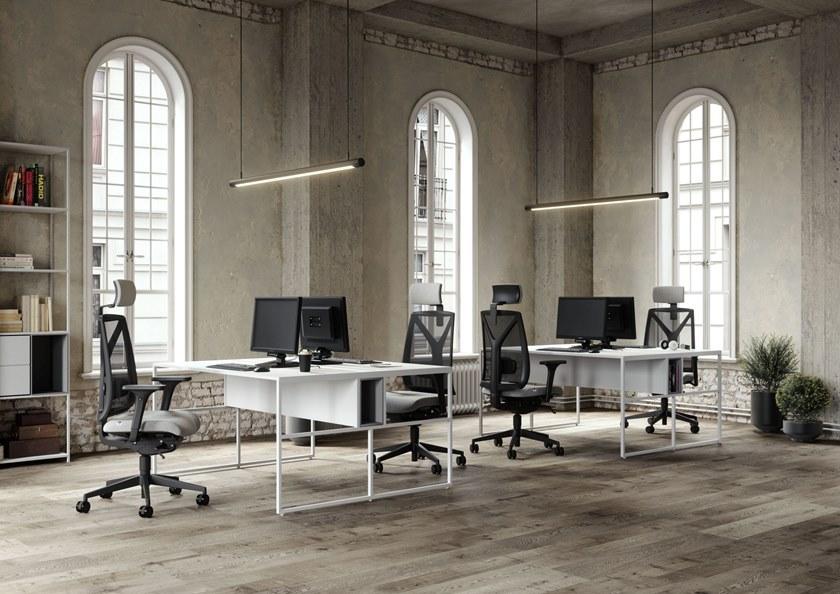 LD Seating Офисный стул из ткани с 5 спицами и подлокотниками Leaf 503-sya - Вид №7