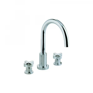 Смеситель на борт ванны с изливом, 3 отв без излива