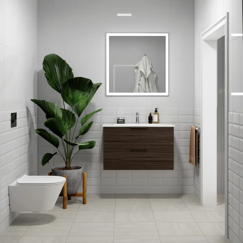 Плитка настенная Kerama Marazzi Полюс 29.5x59.5 см 1.26 м² цвет белый глянцевый 82419563 STLM-2091393 - Вид №4