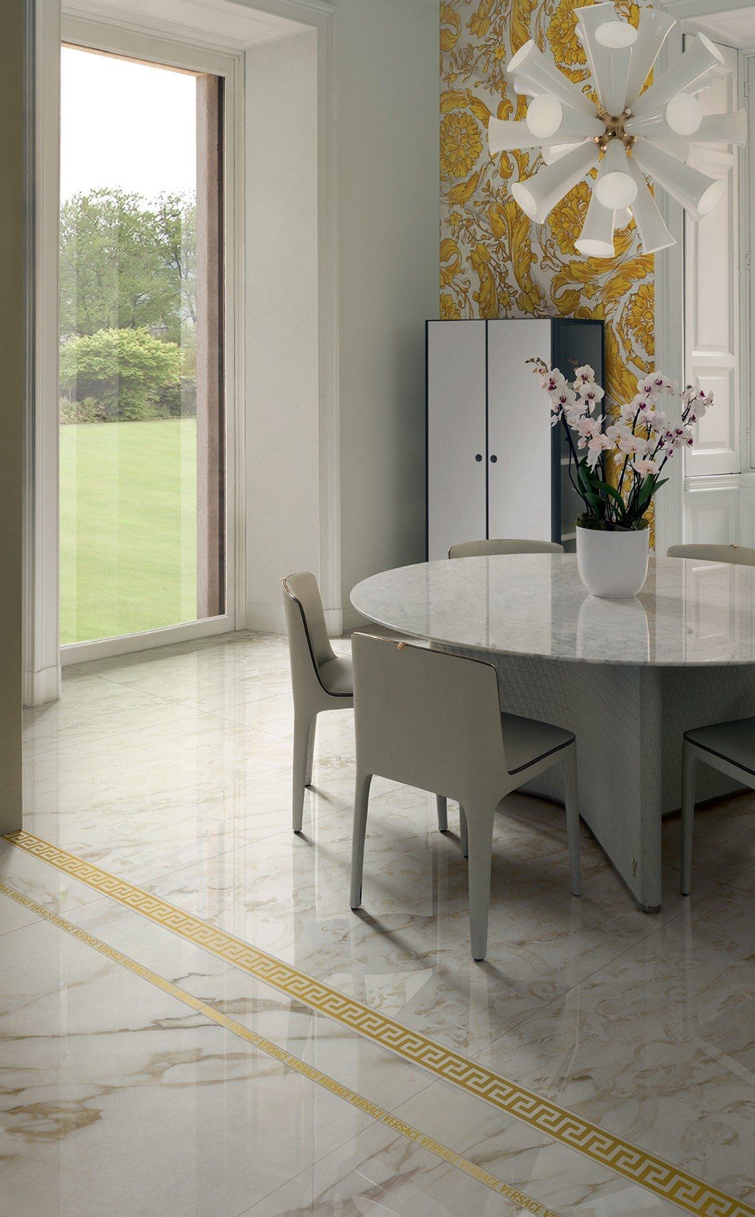 Пол / керамогранит с мраморным эффектом Versace Ceramics Maximvs ARCH-00081329 - Вид №3
