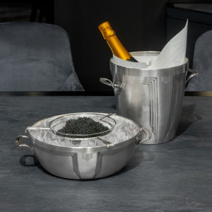 Серебряное ведро для льда