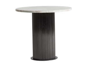 Стальной круглый журнальный столик